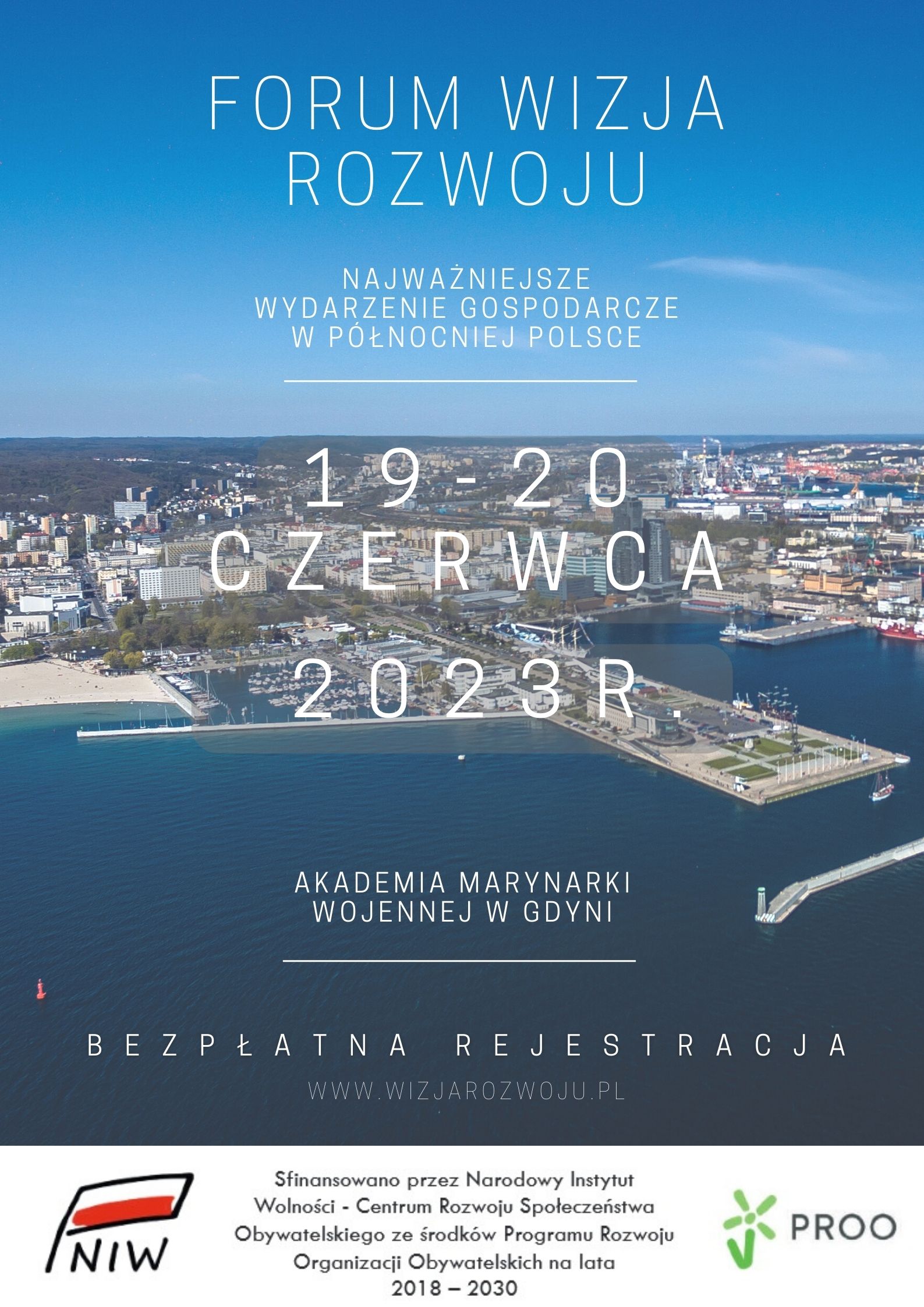 Forum Wizja Rozwoju Plakat Gdynia 19-20 czerwca 2023