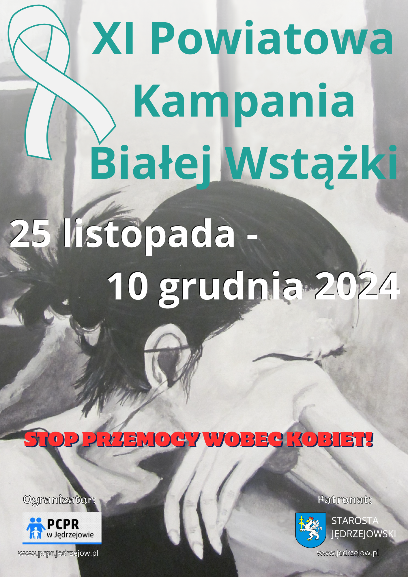 Biała wstążka grudzień