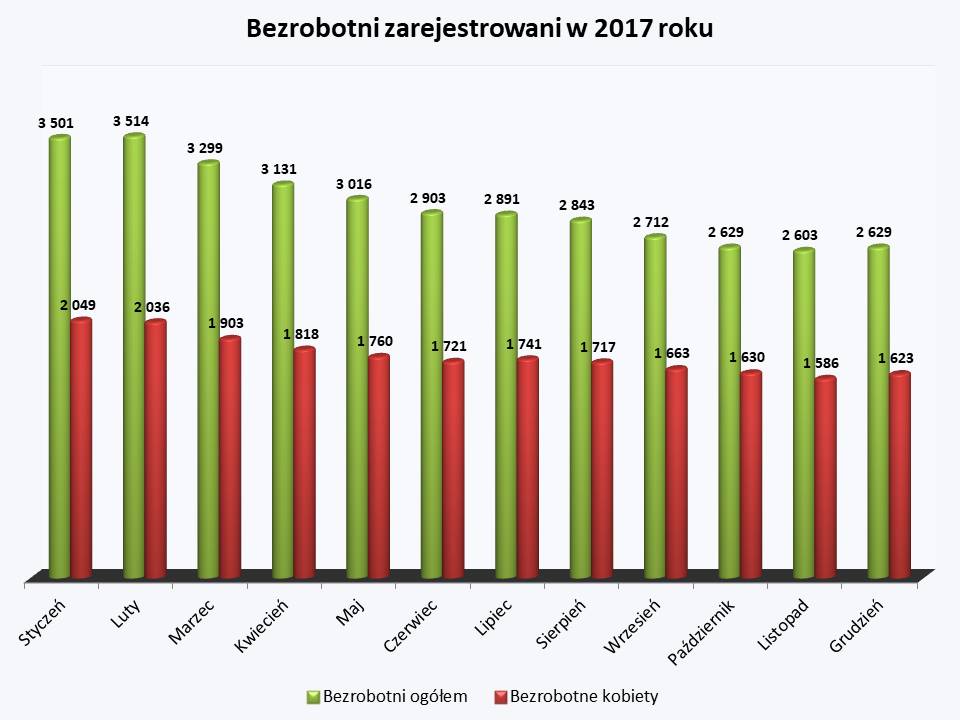 Bezrobotni ogółem 2017